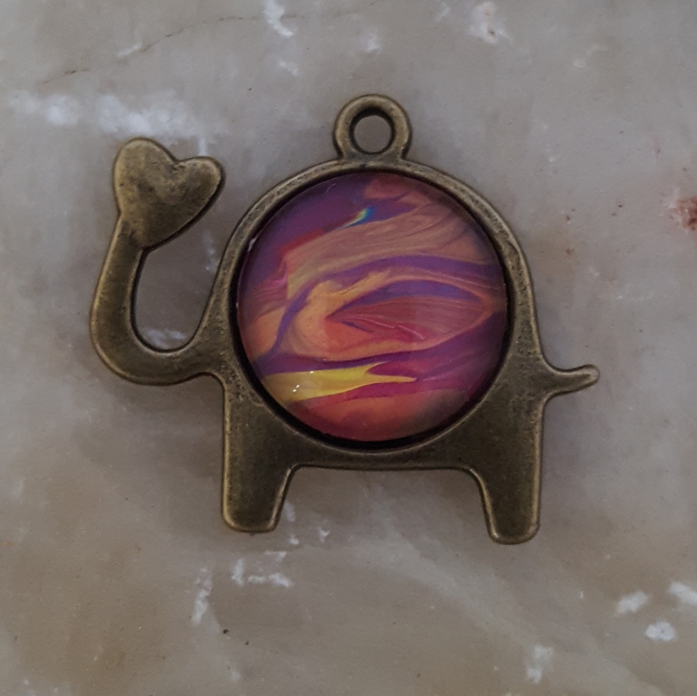 Handmade Love Elephant Pendant Necklace